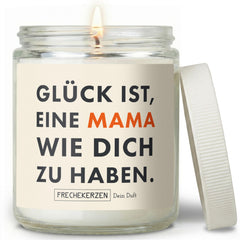 Duftkerze mit Spruch | glück ist, eine mama wie dich zu haben.