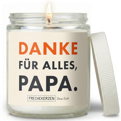 Sojawachs Kerze | danke für alles, papa.